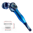 Weedgets Maze-X Pipe in Blue with Cough-Less Technology for Smooth Hits, Side View