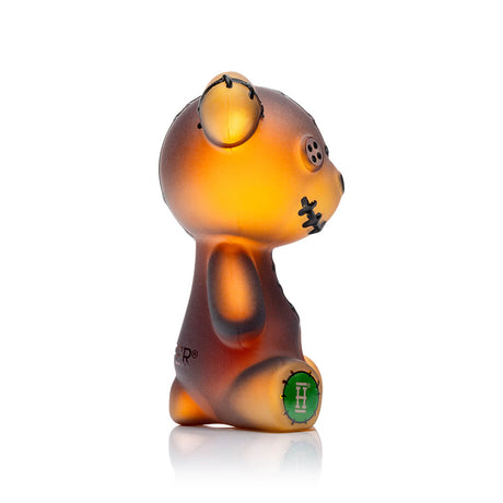 Hemper Scare Bears glass hand pipe shaped like a teddy bear