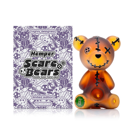 Hemper Scare Bears Teddy Bear Pipe, compact hand pipe for on-the-go use