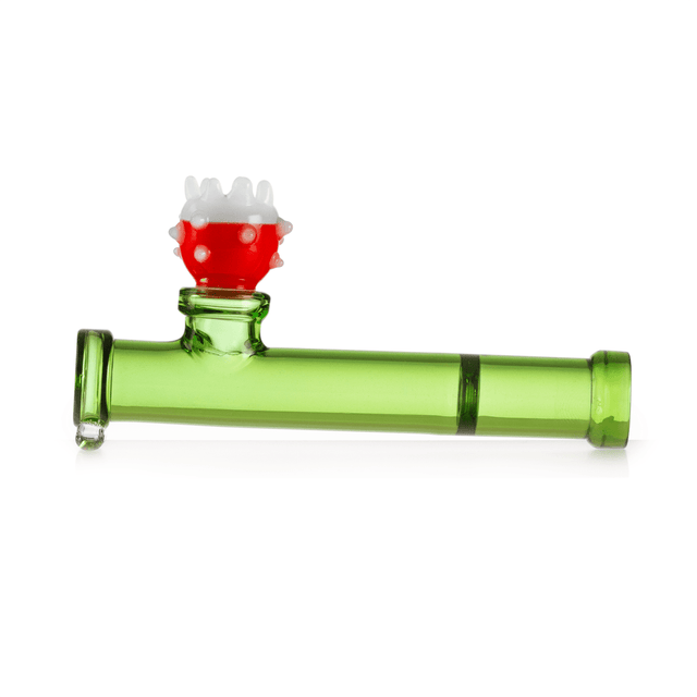 Hemper Gaming Flower Piranha glass hand pipe with deep bowl