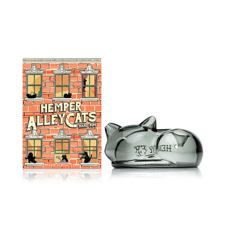 Hemper Alleycats glass pipe full view