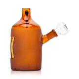Hemper Wild West Moonshine water pipe amber frosted glass detail