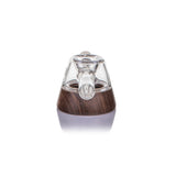 MJ Arsenal Base Camp borosilicate glass hand pipe with black walnut wood accents