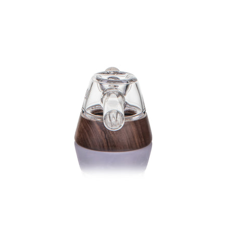 MJ Arsenal Base Camp borosilicate glass hand pipe with black walnut wood accents