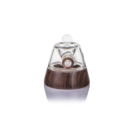 MJ Arsenal Base Camp borosilicate glass hand pipe with black walnut wood accents