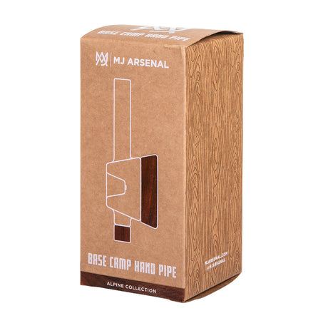 MJ Arsenal Base Camp borosilicate glass hand pipe with black walnut wood accents