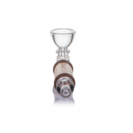 MJ Arsenal Alpine Creek borosilicate glass hand pipe with black walnut wood accents