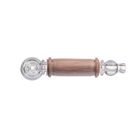 MJ Arsenal Alpine Creek borosilicate glass hand pipe with black walnut wood accents