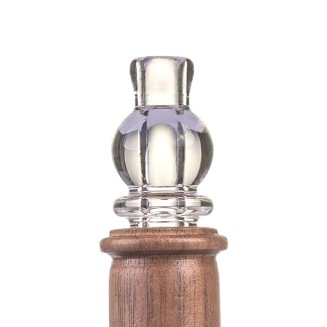 MJ Arsenal Alpine Creek borosilicate glass hand pipe with black walnut wood accents