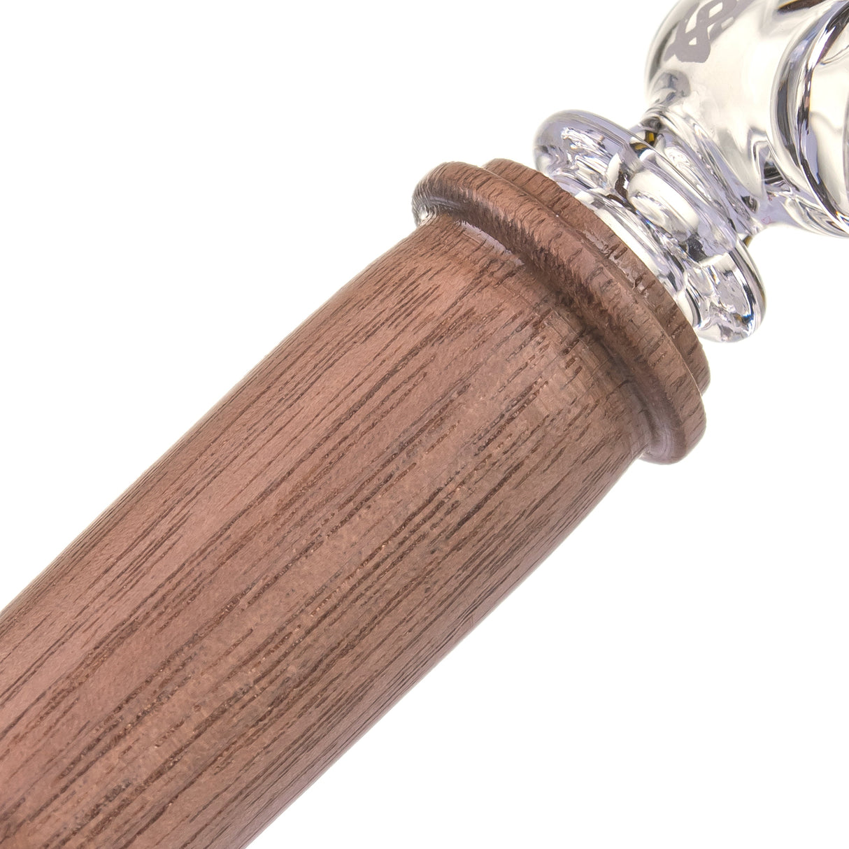 MJ Arsenal Alpine Creek borosilicate glass hand pipe with black walnut wood accents