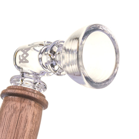 MJ Arsenal Alpine Creek borosilicate glass hand pipe with black walnut wood accents
