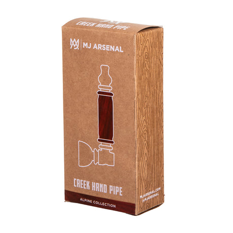 MJ Arsenal Alpine Creek borosilicate glass hand pipe with black walnut wood accents