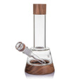 MJ Arsenal Alpine Lookout borosilicate glass water pipe with black walnut wood accents and 14mm bowl