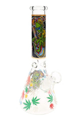 Glass GoG Glow Alien Beaker Bong “Area 420” – 18.8 mm – 10″ – Assorted Colors