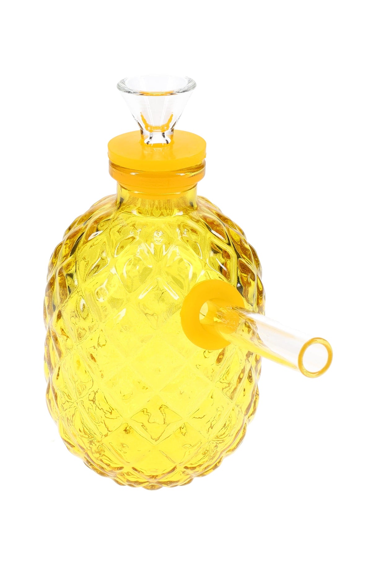 Glass Pineapple Mini Bong “Tropical Sipper” – 4″ – Assorted Colors