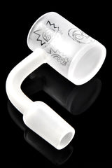 Quartz 14.5 mm Male 90° Frosted Flat-Top Banger – Etched Designs