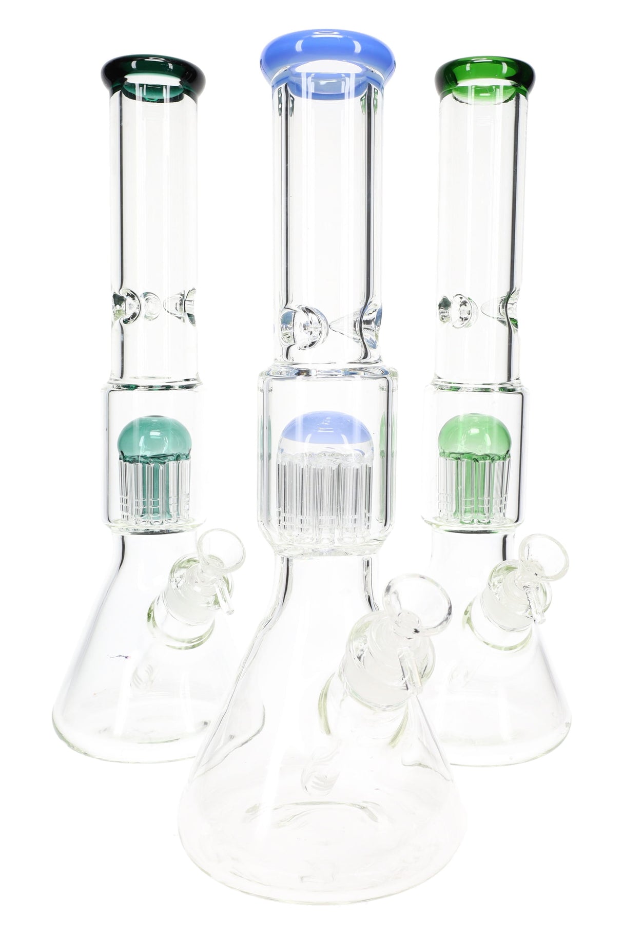 Glass Beaker Bong “Jelly Dome” – Tree Perc – 15″