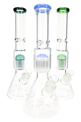 Glass Beaker Bong “Jelly Dome” – Tree Perc – 15″