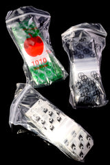Apple Bags Mini Zip Baggies – 1″ × 1″ – 1000 Pack
