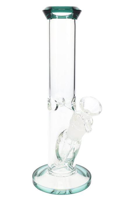 Straight Tube Glass Bong “Color Pop” – 9″ – Assorted Colors