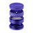 Cali Crusher O.G. 2.5" Purple 4 Piece Aluminum Grinder, Disassembled View Showing All Parts