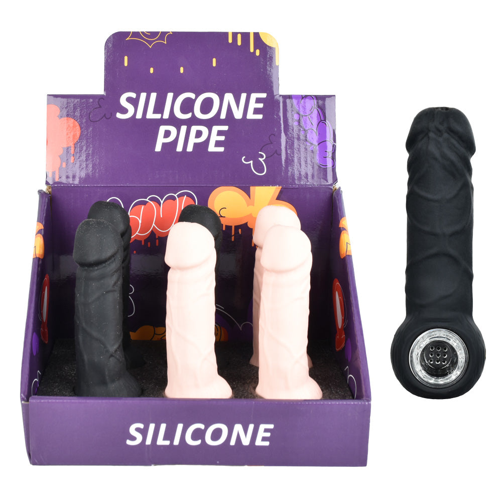 6PC DISP - Silicone Hand Pipe - 5.25