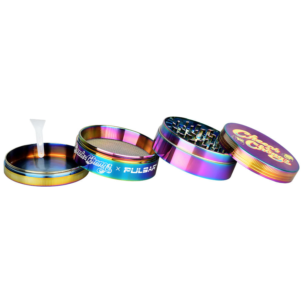 Pulsar Diamond Faceted Herb Grinder, 4pc