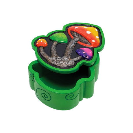Fujima 4" Mushroom Stash Box, Assorted Styles, Polyresin, Top View