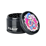 Pulsar Artist Series Metal Grinder, 2.5" 4pc, Assorted Designs, Isolated on White