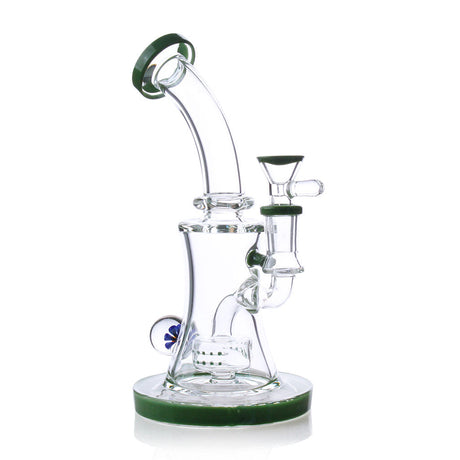 Green Flower 7" Candy Honeycomb Perc Rig