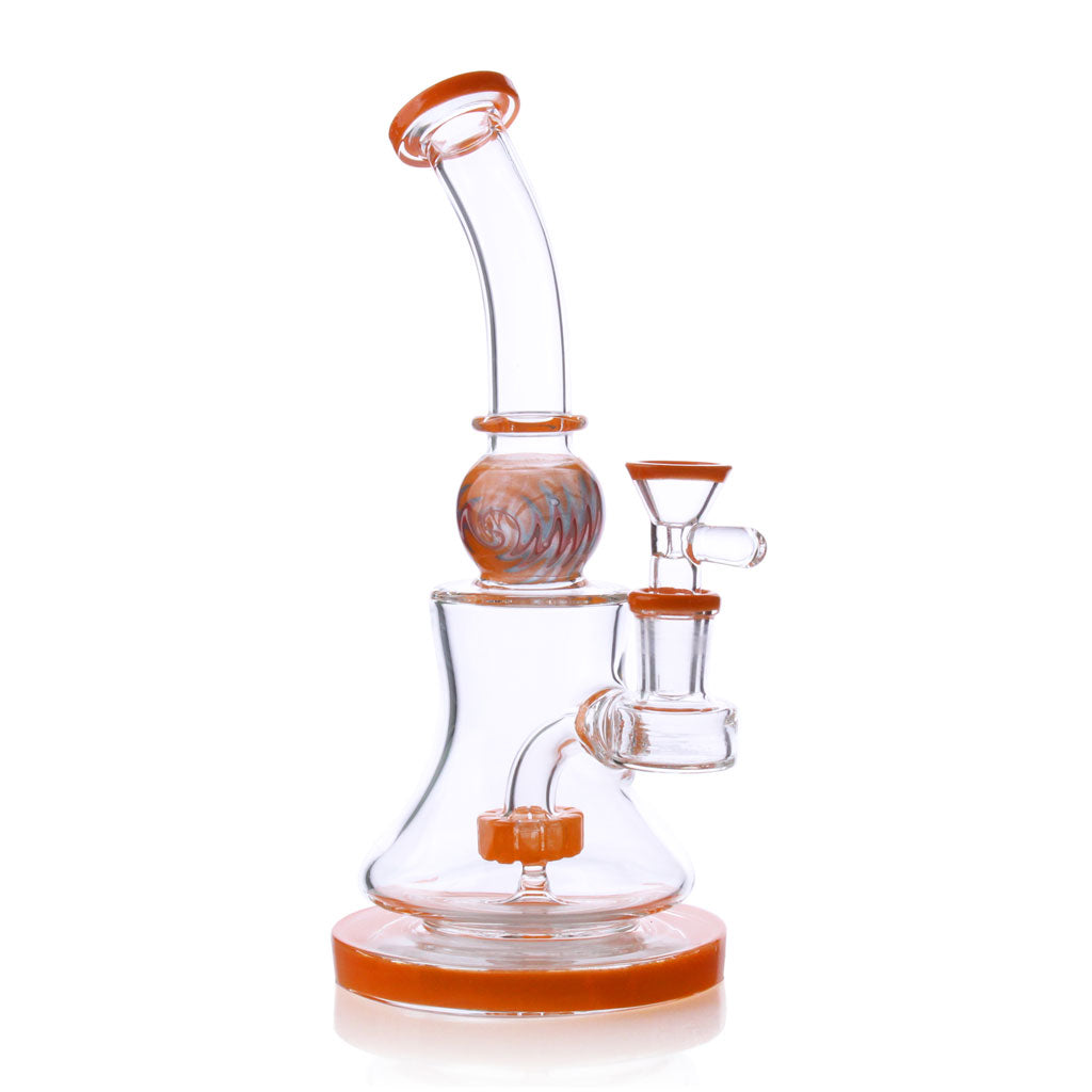 Green Flower 7.5" Candy Colored Mini Percolator Dab Rig