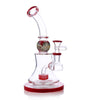Green Flower 7.5" Candy Colored Mini Percolator Dab Rig