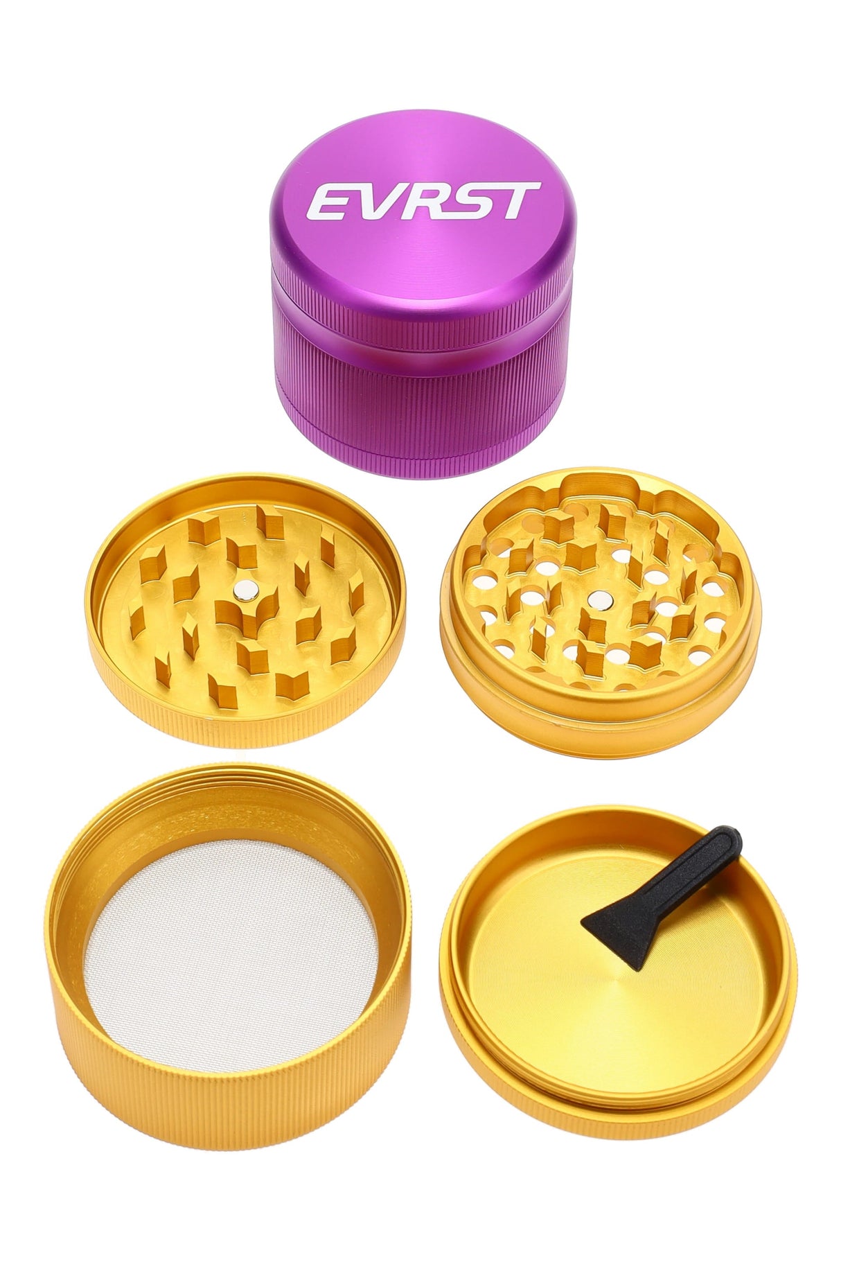 EVRST 2.5" 4-Part Aluminum Grinder - Assorted Colors