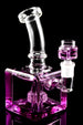 Glass Cube Bong “Chill Box” – Fluid-Filled – Showerhead Perc – 7.5″