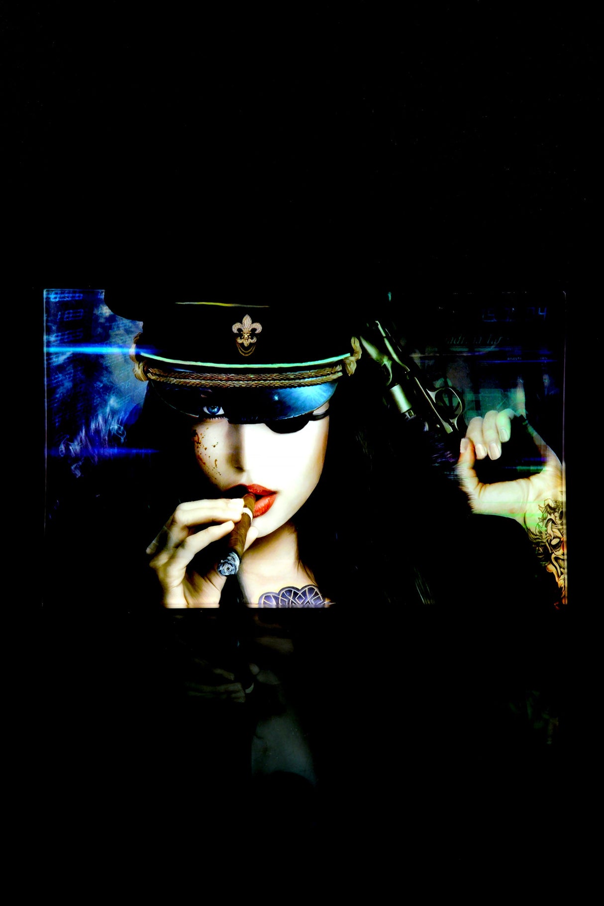 Large Art Glass Rolling Tray – 10" x 6"