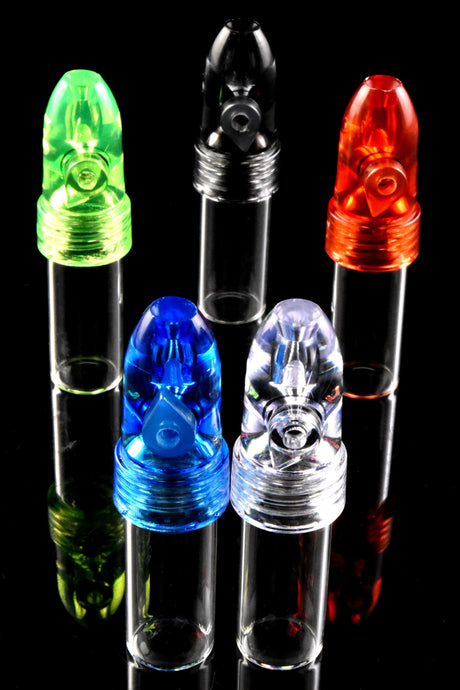 Snuff Bullet Vial 51-82 mm - Assorted Colors