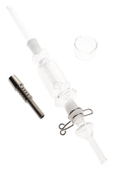 Glass Dab Straw Kit “Titan Trail” – 14.5 mm Female – Titanium Tip – 11½″