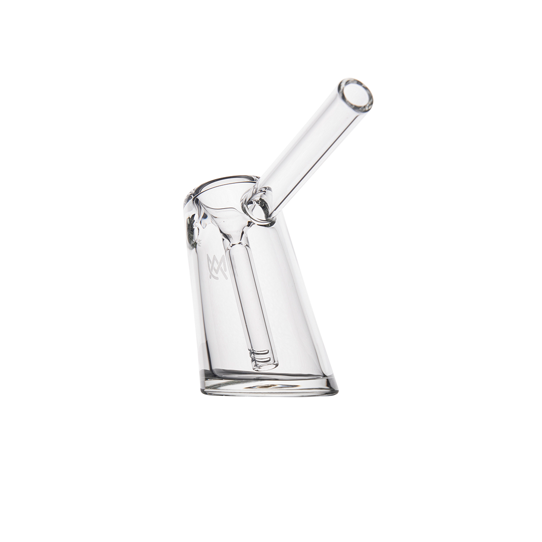 MJ Arsenal Fulcrum Bubbler - Clear Borosilicate Glass Hand Pipe - Side View