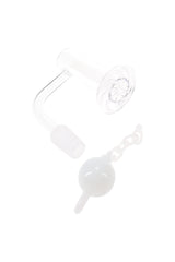 Quartz 14.5 mm Male Domeless Terp Slurper Banger – Ball & Chain – 2 mm/4 mm