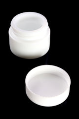 White Glass Wax Jar – Screw-Top Lid