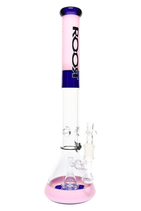 ROOR Tech 18″ Multicolor Beaker Bong with Showerhead Perc – 5mm Glass