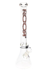 ROOR 18" 5mm Beaker Bong with Ice Pinch – Glass-on-Glass Heavyweight
