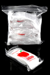 Apple Bags Mini Zip Baggies – 2″ × 2″ – 1000 Pack