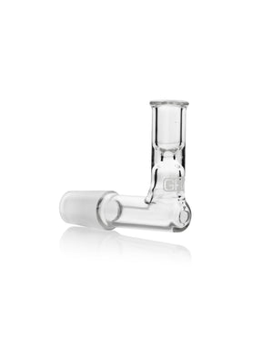 8" GRAV Glycerin Chiller Multi Kit Taster in Clear Borosilicate Glass, 90 Degree View