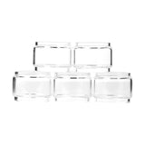 Medusa Customs clear borosilicate replacement glass tanks for vaporizers, front view on white background