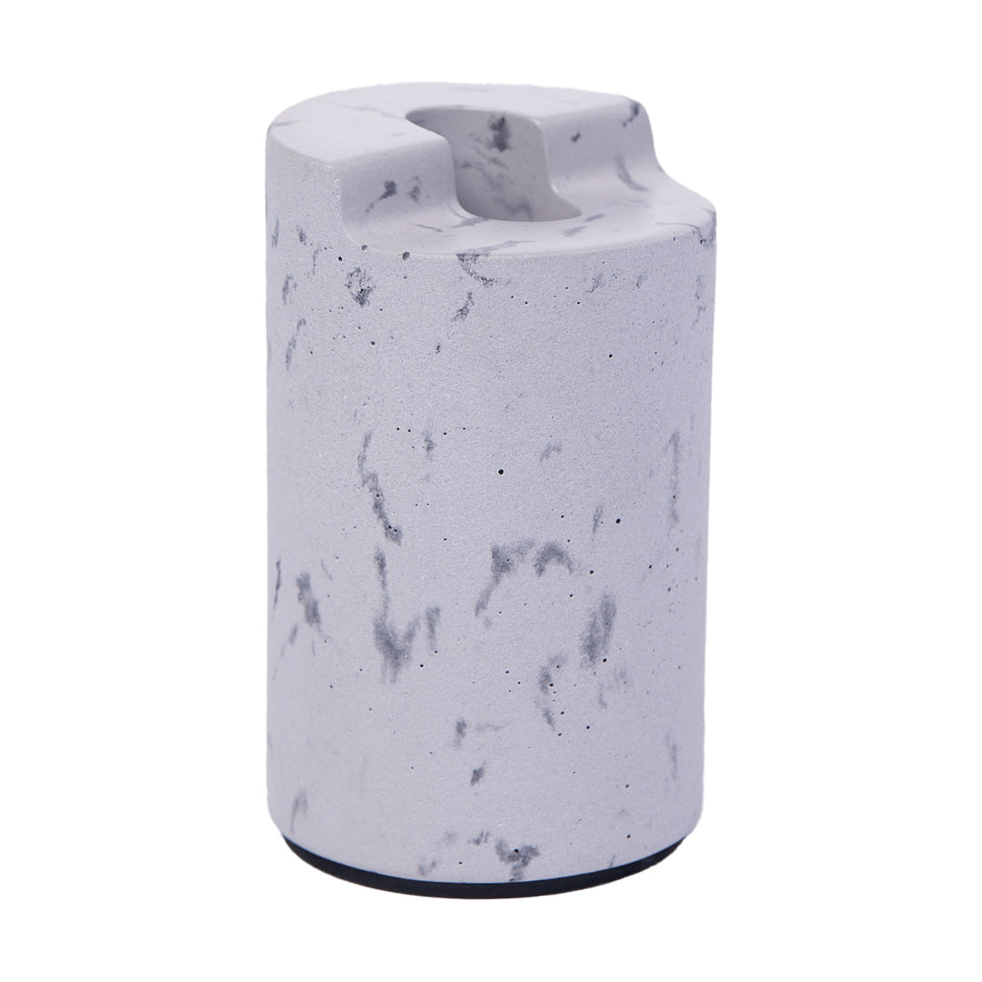 NWTN Home Old Pal Ceramic Lighter Holder in speckled design, front view on white background