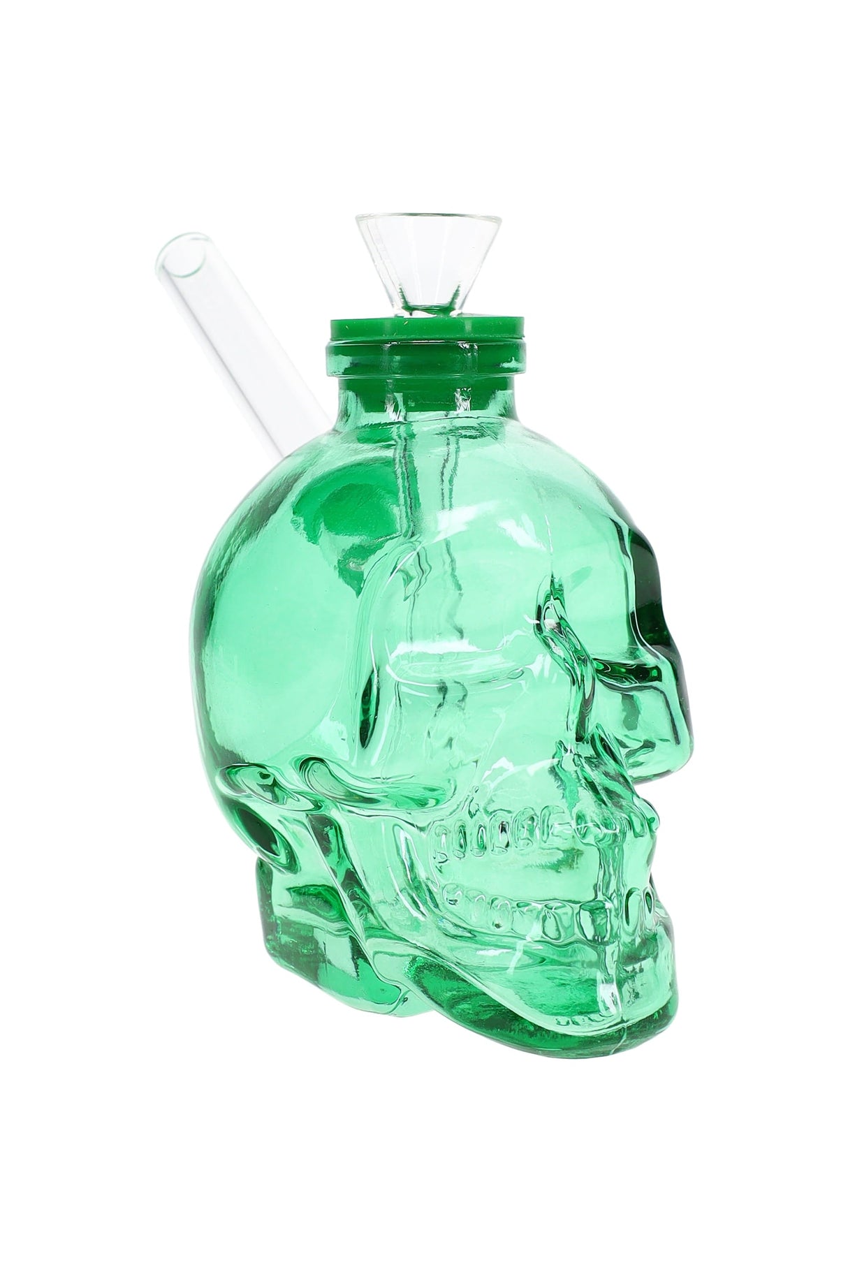 4″ Colored Skull Glass Bong