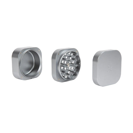 PAX Grinder - 3-Part Aluminum Herb Grinder - Front and Disassembled Views