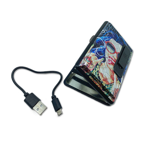 Smokezilla Rechargeable USB Cigarette Case, 250mAh, Assorted Designs, with USB Cable