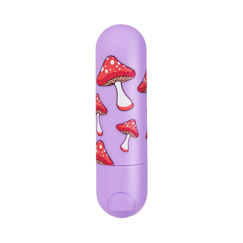 Maia Novelties Trippy Toys Personal Massager with Red Mushroom Design - Front View